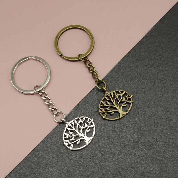 Metal Tree Of Life Keychain Meaningful Key Ring Gift