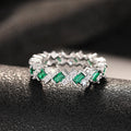 Elegant Commuter Geometric Zircon Women's Ring Luxury Style Banquet Statement Jewelry view 3