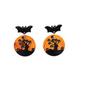Halloween Cartoon Pumpkin Ghost Black Cat Acrylic Stud Earrings, Dark Style Fashion Ear Jewelry For Women view 5