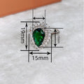 Women's Luxury Water Drop Zircon Ring, Designer Banquet Dress Statement Finger Jewelry view 4