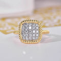 Light Luxury Micro Paved Zircon Ring For Women, Sparkling French Style Elegant Fashion Band view 2