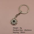 Metal Bundt Cake Keychain Key Ring Bag Charm Gift view 2