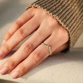 European American Two Strand Rope Twist Knot Ring For Women Simple Fashion Classic Statement Finger Ring view 3