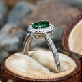 Oval Geometric Zircon Ring For Women Classic Fashion Single Finger Jewelry For Parties view 2
