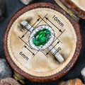 Oval Geometric Zircon Ring For Women Classic Fashion Single Finger Jewelry For Parties view 4