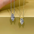 Simple Marquise Olive Shape Layering Clavicle Necklace, Light Luxury Fashion Jewelry view 1