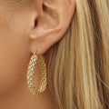 European Style Hollow Ear Cuff Earrings For Women, French Light Luxury Fashion Jewelry Accessories view 2