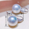 European Style Faux Pearl Zircon Drop Earrings For Women, Elegant Daily Fashion Jewelry view 4