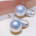 European Style Faux Pearl Zircon Drop Earrings For Women, Elegant Daily Fashion Jewelry view 2