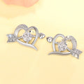 Cupid Heart Design Stud Earrings For Women, Trendy Korean Fashion Statement Ear Jewelry view 5