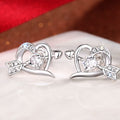 Cupid Heart Design Stud Earrings For Women, Trendy Korean Fashion Statement Ear Jewelry view 1
