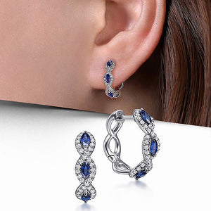 European Light Luxury Zircon Inlaid Ear Cuffs For Women Elegant Banquet Fashion Earrings