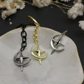 Metal Moon Star Keychain For Bag Charm Gift view 3