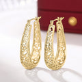 Textured Vintage Hoop Earrings For Women, Artistic Vacation Daily Wear Ear Cuffs view 2