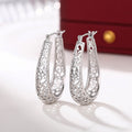 Textured Vintage Hoop Earrings For Women, Artistic Vacation Daily Wear Ear Cuffs view 3