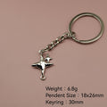 Metal Shiny Star Keychain Bag Charm Gift Accessory view 2