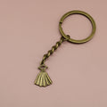 Zinc Alloy Dress Shape Keychain For Bag Charm Gift view 6