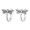 Dragonfly Animal Huggie Earrings For Women, Small Cute Daily European Korean Fashion Jewelry view 1
