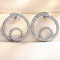 Geometric Line Stud Earrings For Women, Fashion Light Luxury Daily Wear Ear Jewelry view 3