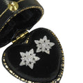 Zircon Inlaid Flower Stud Earrings For Women, Pastoral Floral Daily Fashion Ear Jewelry view 5