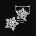Zircon Inlaid Flower Stud Earrings For Women, Pastoral Floral Daily Fashion Ear Jewelry view 4