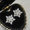 Zircon Inlaid Flower Stud Earrings For Women, Pastoral Floral Daily Fashion Ear Jewelry view 1