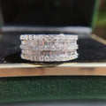 Half Hoop Zircon Inlaid Sparkling Ring For Women Fashion Niche Banquet Single Jewelry view 1