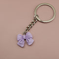 Metal Candy Color Heart Bow Flower Letter Keychain Gift view 6