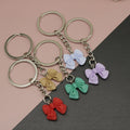 Metal Candy Color Heart Bow Flower Letter Keychain Gift view 1