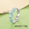 Forest Style Floral Flower Ring For Women, Fresh Pastoral Sweet Daily Wear Fashion Jewelry view 4