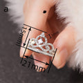 Princess Crown Ring For Women Elegant Sweet Fairy Style Fashion Statement Finger Jewelry view 4