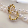 French Geometric Line Stud Earrings For Women, Elegant Daily Fashion Lady Ear Jewelry view 2