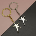 Metal Five Point Star Keychain Bag Charm Gift – Gold view 1