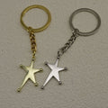 Metal Five Point Star Keychain Bag Charm Gift – Gold view 4