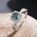 Simple Ring For Women With Inlaid Zircon, Fashion Light Luxury Engagement Jewelry Accessory view 3