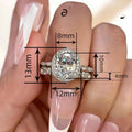 Oval Zircon Couple Rings For Women Wedding Fashion Delicate Light Luxury Design Jewelry view 4
