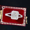 Delicate Stackable Zircon Engagement Ring For Women Shiny Fashion Single Finger Jewelry view 5