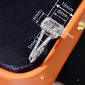 Delicate Stackable Zircon Engagement Ring For Women Shiny Fashion Single Finger Jewelry view 4
