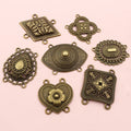 Antique Bronze Ethnic Style Multi Hole Connector, DIY Handmade Necklace Bracelet Pendant Finding view 4