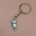 Metal Cat Keychain Bag Charm – Gray view 6
