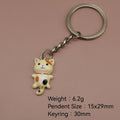 Metal Cat Keychain Cute Bag Charm Gift view 2