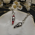 Zinc Alloy Coffin Skull Keychain Bag Charm Gift view 4