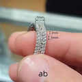 Simple Ring For Women With Full Inlaid Zircon, Shiny Fashion Engagement Wedding Single Ring view 4