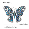 Rhinestone Alloy Hollow Butterfly Brooch Pin For Elegant Women Apparel view 4