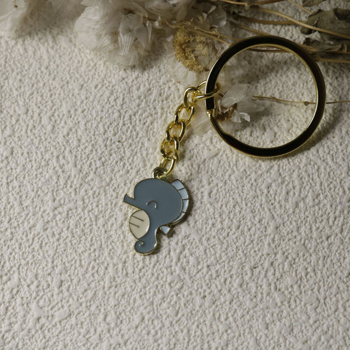 Zinc Alloy Enamel Seahorse Keychain Bag Charm Gift
