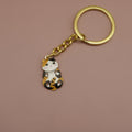 Zinc Alloy Enamel Cat Keychain Bag Charm Gift view 6