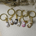 Zinc Alloy Enamel Cat Keychain Bag Charm Gift view 2