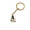 Metal Coffee Cat Keychain Bag Charm view 5