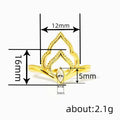 Marquise Line Design Ring With Inlaid Zircon, Chinese Style Fashion Statement Finger Jewelry view 4