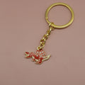 Enamel Dinosaur Keychain Cute Bag Charm Gift view 6